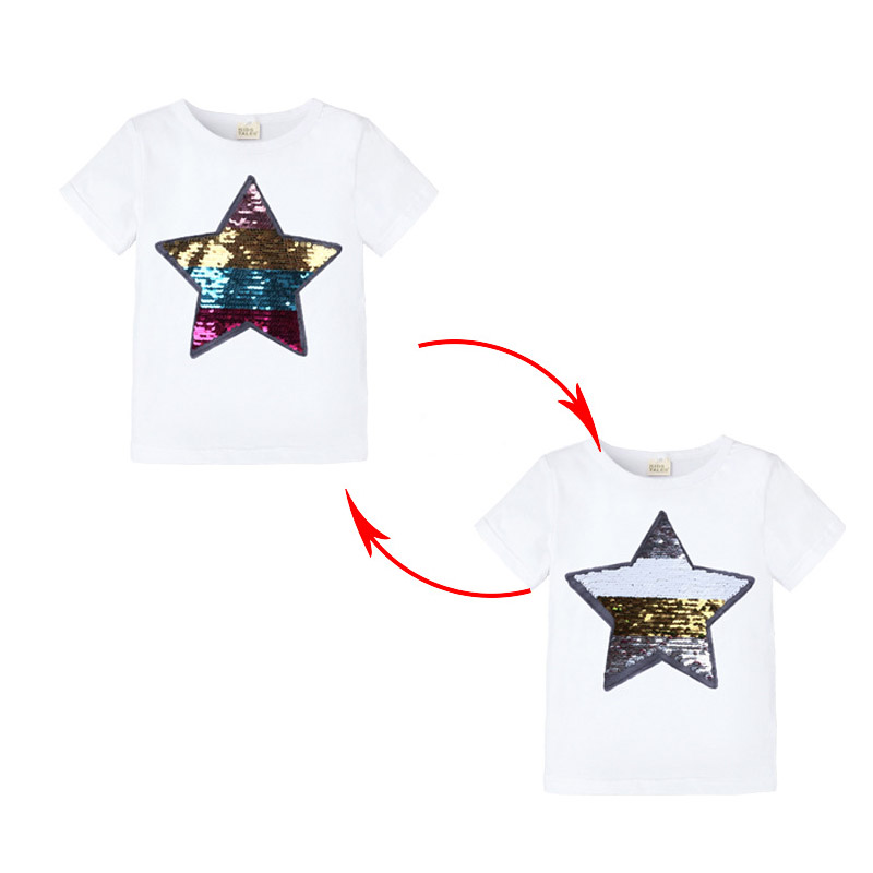 Casual Star Sequined T-shirt