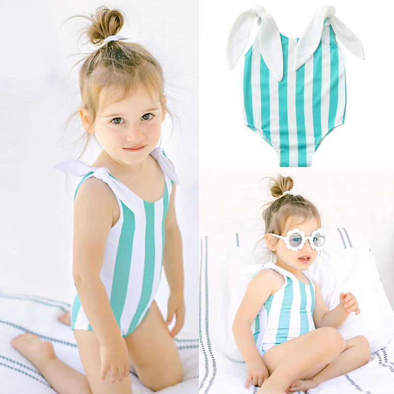 Molly's Striped Swimsuit