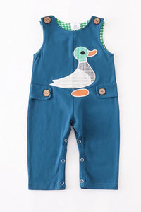 Navy Duck Applique Longall