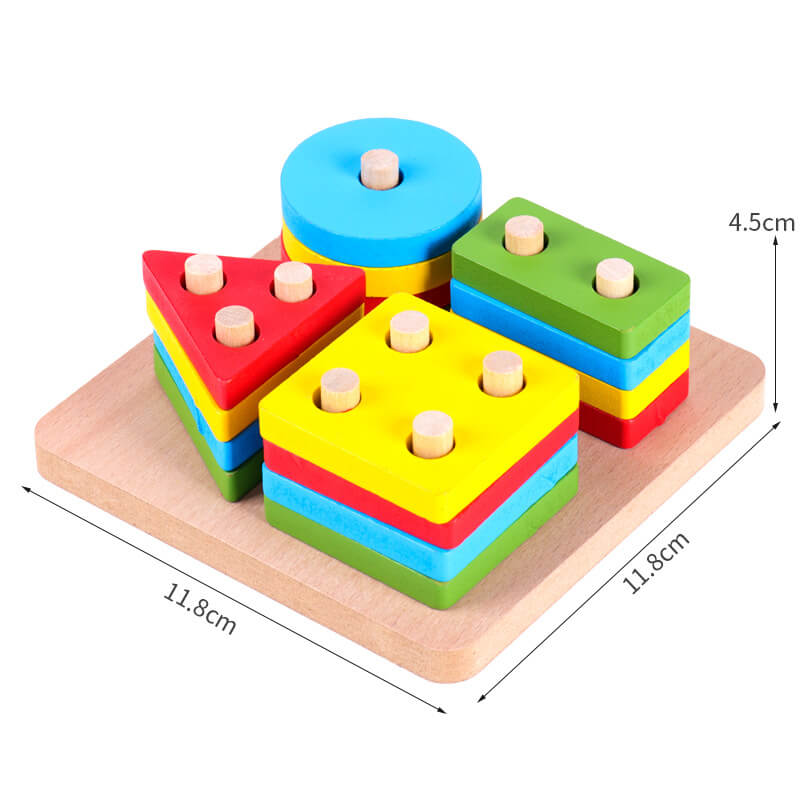 4 Column Geometric Shape Puzzle